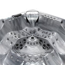 Hydrosan Garten-Whirlpool-Badewanne Spa748 Odyssey Graue Holzverkleidung F27 230x230 cm