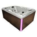 Hydrosan Garten-Whirlpool-Badewanne 749 Weißperle Kaffeegehäuse 200x135 cm 230V