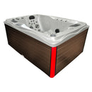Hydrosan Garten-Whirlpool-Badewanne 749 Weißperle Kaffeegehäuse 200x135 cm 230V