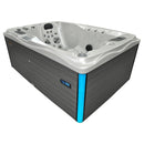 Hydrosan Garten-Whirlpool-Badewanne Spa749 Weiß Perlgrau Gehäuse 200x135 cm 230V