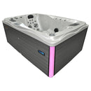 Hydrosan Garten-Whirlpool-Badewanne Spa749 Weiß Perlgrau Gehäuse 200x135 cm 230V
