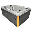 Hydrosan Garten-Whirlpool-Badewanne Spa749 Weiß Perlgrau Gehäuse 200x135 cm 230V