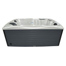 Hydrosan Garten-Whirlpool-Badewanne 749, Gehäuse Weißperle Anthrazit, 200 x 135 cm, 230 V