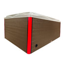 Hydrosan Garten-Whirlpool-Badewanne 749 Weißperle Kaffeegehäuse 200x135 cm 230V