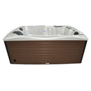 Hydrosan Garten-Whirlpool-Badewanne 749 Weißperle Kaffeegehäuse 200x135 cm 230V