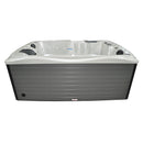 Hydrosan Garten-Whirlpool-Badewanne Spa749 Weiß Perlgrau Gehäuse 200x135 cm 230V