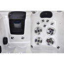 Hydrosan Garten-Whirlpool-Badewanne Spa749 Weiß Perlgrau Gehäuse 200x135 cm 230V