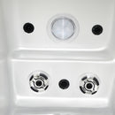 Hydrosan Garten-Whirlpool-Badewanne Spa749 Weiß Perlgrau Gehäuse 200x135 cm 230V