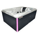 Hydrosan Garten-Whirlpool-Badewanne Spa749 Cappuccino Anthrazit Gehäuse 200x135 cm 230V