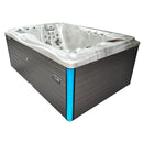 Hydrosan Garten-Whirlpool, Badewanne, Spa 749, Cappuccino-Grau, Gehäuse 200 x 135 cm, 230 V