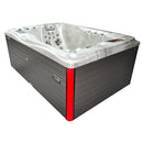 Hydrosan Garten-Whirlpool, Badewanne, Spa 749, Cappuccino-Grau, Gehäuse 200 x 135 cm, 230 V