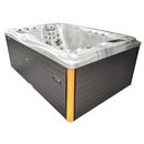 Hydrosan Garten-Whirlpool, Badewanne, Spa 749, Cappuccino-Grau, Gehäuse 200 x 135 cm, 230 V