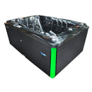 Hydrosan Garten-Whirlpool-Badewanne Spa749 Black Wave Anthrazit Gehäuse 200x135 cm 230V