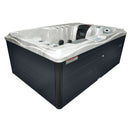 Hydrosan Garten-Whirlpool-Badewanne Spa749 Cappuccino Anthrazit Gehäuse 200x135 cm 230V