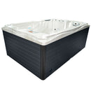 Hydrosan Garten-Whirlpool-Badewanne Spa749 Cappuccino Anthrazit Gehäuse 200x135 cm 230V