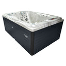Hydrosan Garten-Whirlpool-Badewanne Spa749 Cappuccino Anthrazit Gehäuse 200x135 cm 230V