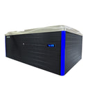 Hydrosan Garten-Whirlpool-Badewanne Spa749 Cappuccino Anthrazit Gehäuse 200x135 cm 230V