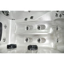 Hydrosan Garten-Whirlpool-Badewanne Spa749 Cappuccino Anthrazit Gehäuse 200x135 cm 230V