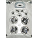 Hydrosan Garten-Whirlpool-Badewanne Spa749 Cappuccino Anthrazit Gehäuse 200x135 cm 230V
