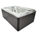 Hydrosan Garten-Whirlpool, Badewanne, Spa 749, Cappuccino-Grau, Gehäuse 200 x 135 cm, 230 V