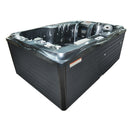 Hydrosan Garten-Whirlpool-Badewanne Spa749 Black Wave Anthrazit Gehäuse 200x135 cm 230V