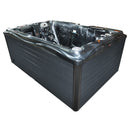 Hydrosan Garten-Whirlpool-Badewanne Spa749 Black Wave Anthrazit Gehäuse 200x135 cm 230V