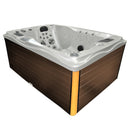 Hydrosan Garten-Whirlpool-Badewanne 749 Weißperle Kaffeegehäuse 200x135 cm 230V