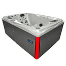 Hydrosan Garten-Whirlpool-Badewanne Spa749 Weiß Perlgrau Gehäuse 200x135 cm 230V