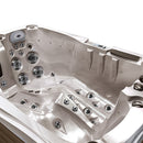 Hydrosan Garten-Whirlpool, Badewanne, Spa 749, Cappuccino-Grau, Gehäuse 200 x 135 cm, 230 V
