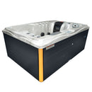 Hydrosan Garten-Whirlpool-Badewanne Spa749 Cappuccino Anthrazit Gehäuse 200x135 cm 230V