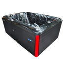 Hydrosan Garten-Whirlpool-Badewanne Spa749 Black Wave Anthrazit Gehäuse 200x135 cm 230V