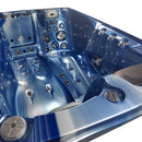 Hydrosan Garten-Whirlpool-Badewanne Spa749 Blue Wave Anthrazit Gehäuse 200x135 cm 230V