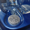 Hydrosan Garten-Whirlpool-Badewanne Spa749 Blue Wave Anthrazit Gehäuse 200x135 cm 230V