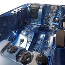 Hydrosan Garten-Whirlpool-Badewanne Spa749 Blue Wave Anthrazit Gehäuse 200x135 cm 230V