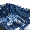 Hydrosan Garten-Whirlpool-Badewanne Spa749 Blue Wave Anthrazit Gehäuse 200x135 cm 230V