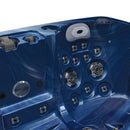 Hydrosan Garten-Whirlpool-Badewanne Spa749 Blue Wave Anthrazit Gehäuse 200x135 cm 230V