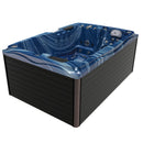 Hydrosan Garten-Whirlpool-Badewanne Spa749 Blue Wave Anthrazit Gehäuse 200x135 cm 230V