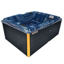 Hydrosan Garten-Whirlpool-Badewanne Spa749 Blue Wave Anthrazit Gehäuse 200x135 cm 230V