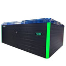 Hydrosan Garten-Whirlpool-Badewanne Spa749 Blue Wave Anthrazit Gehäuse 200x135 cm 230V