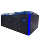 Hydrosan Garten-Whirlpool-Badewanne Spa749 Blue Wave Anthrazit Gehäuse 200x135 cm 230V
