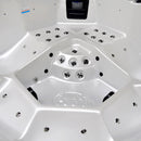 Hydrosan Garten-Whirlpool-Badewanne Spa750 Weißperle Anthrazit Gehäuse 200x200 cm