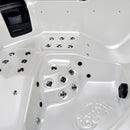 Hydrosan Garten-Whirlpool-Badewanne Spa750 Weißperle Anthrazit Gehäuse 200x200 cm