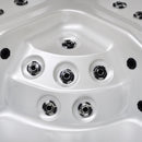 Hydrosan Garten-Whirlpool-Badewanne Spa750 Weißperle Anthrazit Gehäuse 200x200 cm
