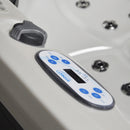 Hydrosan Garten-Whirlpool-Badewanne Spa750 Weißperle Anthrazit Gehäuse 200x200 cm