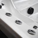 Hydrosan Garten-Whirlpool-Badewanne Spa750 Weißperle Anthrazit Gehäuse 200x200 cm