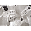 Hydrosan Garten-Whirlpool-Badewanne 750 Cappuccino Kaffeebezug 200x200 cm