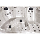 Hydrosan Garten-Whirlpool-Badewanne 750 Cappuccino Kaffeebezug 200x200 cm