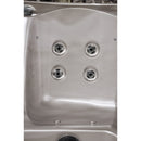 Hydrosan Garten-Whirlpool-Badewanne 750 Cappuccino Kaffeebezug 200x200 cm