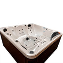 Hydrosan Garten-Whirlpool-Badewanne 750 Weißperle Kaffeegehäuse 200x200 cm