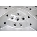 Hydrosan Garten-Whirlpool-Badewanne Spa750 Weiß Perlgrau Gehäuse 200x200 cm